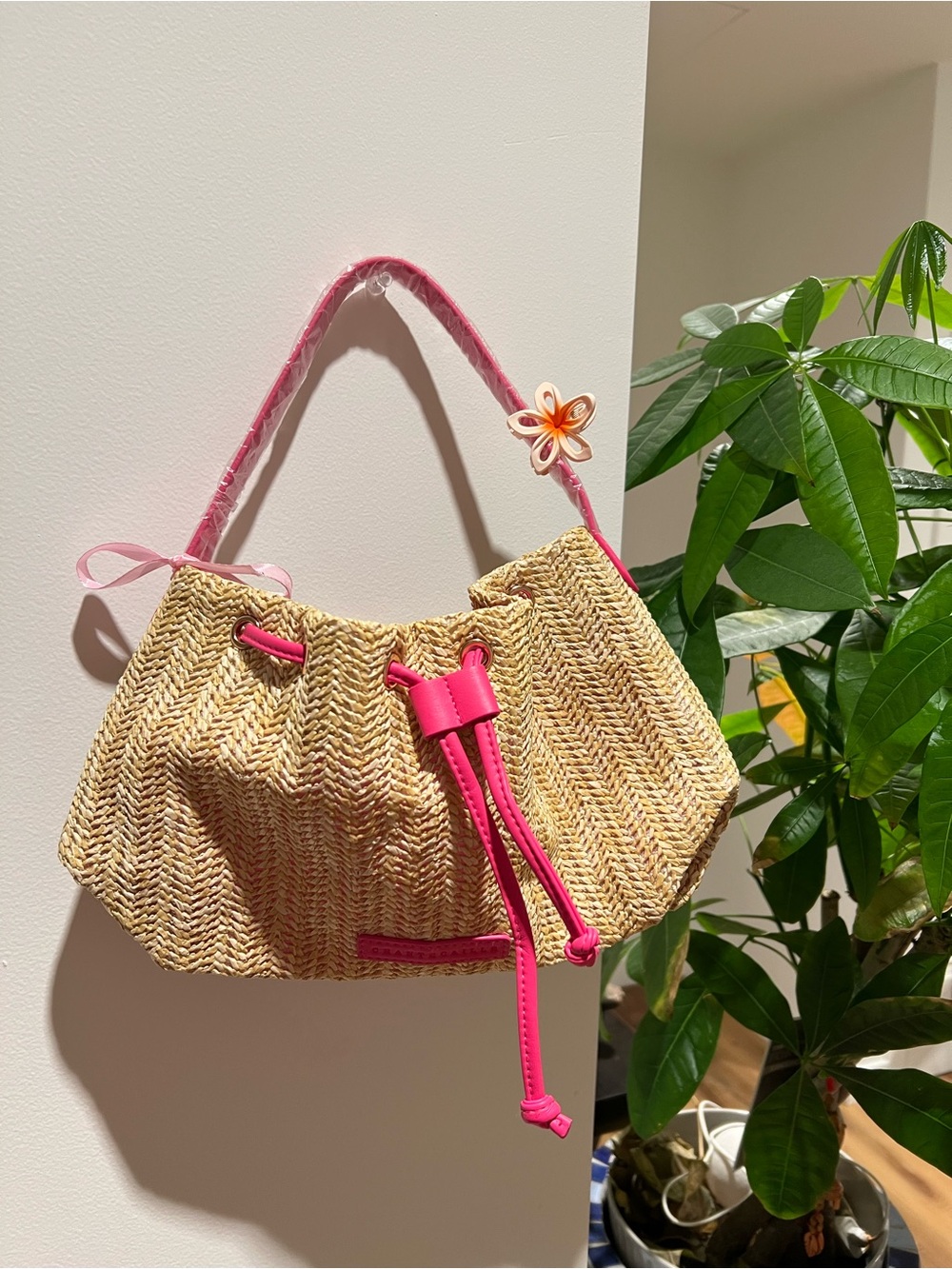 Chantecaille Raffia Summer Bag